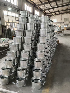 Katup Udara Manual Baja Tahan Karat 304 Pabrik, Peredam Kontrol Volume Baja Galvanis, Peredam Udara - Product Image 3