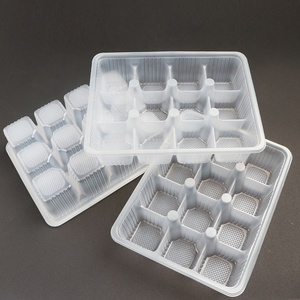 Barquette en plastique PP de qualité <span class=keywords><strong>alimentaire</strong></span> jetable personnalisée en usine pour l'emballage de collations, desserts, pâtisseries, sushis, gâteaux, raviolis - TIMES - Product Image 2