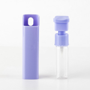 Facile forma quadrata 10ml bottiglie di <span class=keywords><strong>profumo</strong></span> di vetro da viaggio <span class=keywords><strong>rosa</strong></span> rosso bianco Mini nebbia ricaricabile PP pompa spruzzatore per detergente viso - Product Image 2