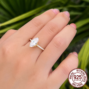 <span class=keywords><strong>Bague</strong></span> <span class=keywords><strong>de</strong></span> <span class=keywords><strong>fiançailles</strong></span> minimaliste tendance, bijoux fins, <span class=keywords><strong>argent</strong></span> sterling S925, magnifiques bagues <span class=keywords><strong>de</strong></span> mariage <span class=keywords><strong>en</strong></span> zircone cubique pour femmes - Product Image 3