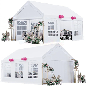 Canvas Party Tent Garden Gatherings Paired 20x20 Design Durable Carpas Para Eventos Elegant Wedding Tent For Ceremonies - Product Image 1