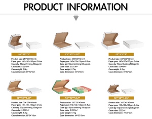 Wholesale Custom Biodegradable Pizza <strong>Box</strong> All Sizes Corrugated Board with Logo Embossed Printing <strong>Cheap</strong> Corrugated Pizza <strong>Box</strong> - Product Image 3
