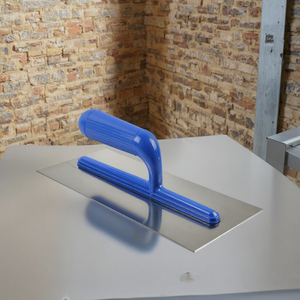 Spatule à carrelage dentée de qualité industrielle DIY 0,6 mm, manche en plastique carbone, truelle pointue en acier inoxydable, lame de 11 po, 28x12cm, pour plâtrage - Product Image 4