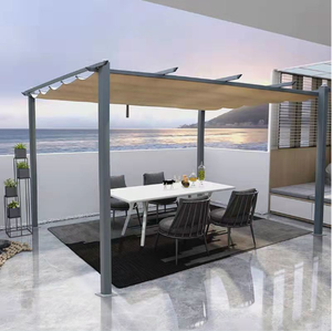 Padiglione da <span class=keywords><strong>esterno</strong></span> con tetto retrattile per uso domestico in lega di alluminio tenda isolante per alberghi e arredo da <span class=keywords><strong>esterno</strong></span> - Product Image 2