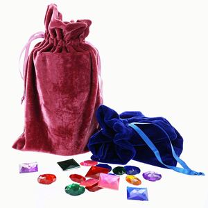 Bolsa de Terciopelo con Cordón y Logotipo Personalizado Barata para Tarot, Runas, Collares, Joyas, Relojes y Artículos Pequeños, 6" x 9", para Regalo de Navidad - Product Image 4