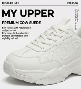 Zapatillas Chunky de Cuero Genuino para Hombre Yearning – un diseño popular que combina estilos retro y contemporáneos, parte superior de piel de vaca (3-5 cm) - Product Image 6