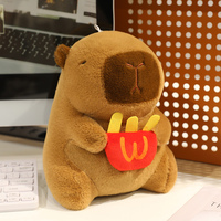 Adorable Peluche Capybara Cinq Styles Mignons Rembourrage Doux et Entièrement Élastique Décoration de Bureau Adorable Cadeau pour les Fans de Dessins Animés