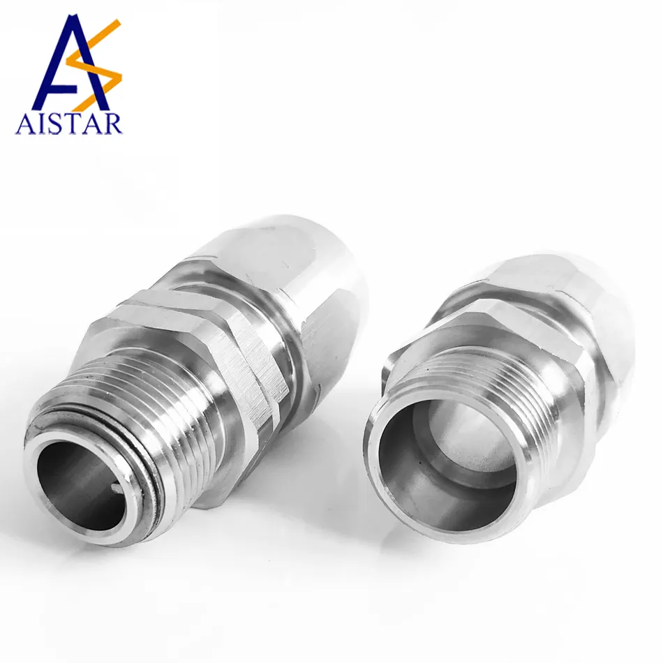 Hot Verkoop Aistar Messing Met Nikkel Plating 360 Graden Verbinding Slang Nozzle Kogelgewricht