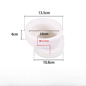 Raccord décalé pour cuvette de WC, adaptateur de tuyau d'évacuation pour installation de toilettes - Product Image 4