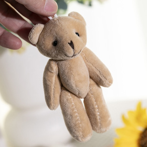 40 Pcs Mini Stuffed Bear Toys - 6cm Tiny Jointed Bears Keychain Plush For Decor & Gifts 5 thumbnail image
