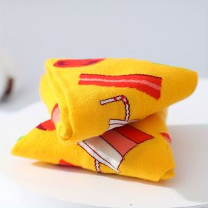 بيتزا مريحة جيدة التهوية جديدة غريبة هدية الجوارب زوج لعيد الحب عيد الهالويون مع طاقم طول الشعار على الكفة - Product Image 5