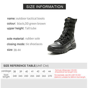 ARTEX Men's High Ankle <b>Desert</b> Tactical <b>Boots</b> Leather <b>Suede</b> Camo Tan Green Outdoor Hiking Training Tactical <b>Boots</b> - Product Image 4