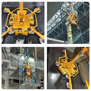 새로운 배터리 유리 리프팅 기계, 아파트 창문 설치용, 600kg, 6개 흡착컵, 리모컨, 3000N 흡착력 - Product Image 2