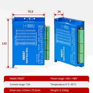 ชุดมอเตอร์สเต็ปเปอร์แบบวงปิด <span class=keywords><strong>Nema</strong></span> <span class=keywords><strong>23</strong></span> รุ่น Kaihong 57x57x76+22 มม. DC36V 1.3 นิวตันเมตร แกน 8 มม. 2 เฟส ไฮบริด พร้อมตัวเข้ารหัส 1000PPR และไดรเวอร์ HBS57 - Product Image 3
