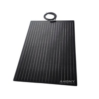 Panel Surya Monokristalin PERC Half Cell Fleksibel 100W Efisiensi Tinggi Tipe-N Lipat Efisiensi 22,6% untuk Rumah dan Industri
