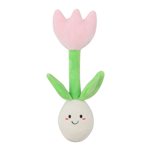 D <span class=keywords><strong>KING</strong></span> Luxury interattivo in camoscio per cani da masticare giocattoli novità Cartoon Pet peluche giocattolo con fiori cigolanti per uso quotidiano - Product Image 2