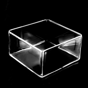Nhà Máy bán hàng trực tiếp hợp nhất thạch anh trong suốt vuông thủy tinh crucible hợp nhất thạch anh crucible - Product Image 2