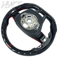Volant en fibre de carbone personnalisé avec palettes de changement de vitesse magnétiques pour Audi A3 A4 A5 S3 S4 S5 S6 S8 RS4 RS5 RS6 RS7 SQ5 SQ8 RSQ8