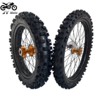 Ensemble de roues et pneus tout-terrain pour Surron Light Bee, pneu avant 70/100-19, pneu arrière 90/100-16, pneu de moto tout-terrain, ensemble de pneus à crampons profonds