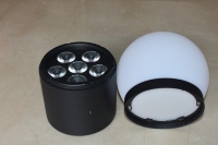 Equipo de DJ, Mini Focos LED Impermeables de 6x18w, Alimentados por Batería, Control Remoto DMX Inalámbrico, IP65, Luz de Escenario con Bola Redonda