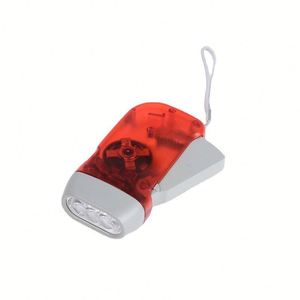 Nueva Linterna de Manivela con 3 LED, Lámpara de Mano con Dinamo, Linterna de Emergencia con Manivela y Logotipo - Product Image 3