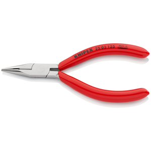 Alicates Knipex de 125 mm con cortador de alambre, punta semicircular, mango de resina sintética cromado - Product Image 1