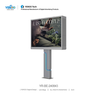 Affichage LED P8/P10, panneau publicitaire numérique avec structure en acier, panneau LED de rue, résolution 1280x720, IP65, résistant aux intempéries