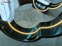 Exhibidor de Botellas de Vino y Cerveza, Soporte para Botellas de Champán, con Luz LED, Luminoso, para Club Nocturno, VIP, Exhibidor, Presentador