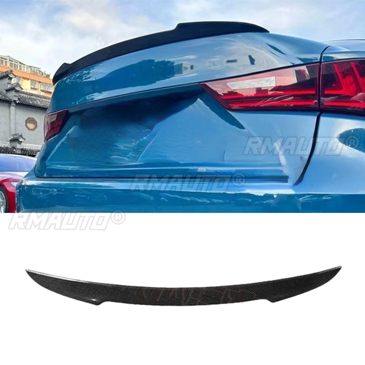 Alerón de maletero negro brillante