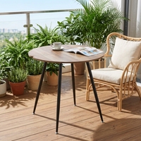 Table basse ronde en acier inoxydable de Chine, table à manger
