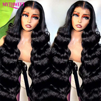 Perruques en cheveux humains bouclés ondulés densité 250, avec dentelle HD, vierges brutes, cuticules alignées, perruque frontale en dentelle sans colle, dentelle suisse HD