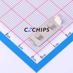 MY-2032-16 Button & Strip Battery Connector SMD Connector Battery Clip CR2032 Phosphor Bronze Nickel - Product Image 2