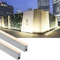 Lampu LED Linear In-ground yang Dapat Disesuaikan, Tahan Air IP65, Lampu Lantai Tersembunyi untuk Proyek Lanskap