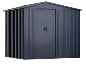 <span class=keywords><strong>Abri</strong></span> de jardin en métal avec <span class=keywords><strong>abri</strong></span> à bois 240*180*200cm Anthracite grand - Product Image 3