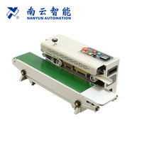 Machine de scellage à impulsions horizontale continue de marque NanYun FR-900, machine de scellage automatique pour emballage de sacs en plastique
