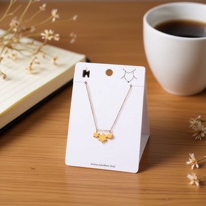 Collier en acier inoxydable avec pendentif étoile en encre, plaqué or, tendance, unisexe, cadeau, charme - Product Image 3