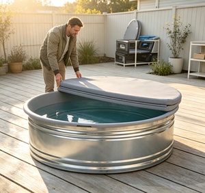 Housse de protection DWF gonflable personnalisée et durable, anti-UV et anti-poussière, isolée thermiquement, pour <span class=keywords><strong>baignoire</strong></span> portable d'extérieur (bain chaud/froid) - Product Image 6