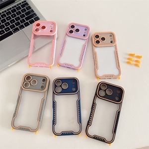 Nueva Funda Transparente de Acrílico para iPhone 17 Air 16 15 Pro Max con Hebilla de Cordón Reemplazable, Carcasa Trasera de TPU Transparente - Product Image 1