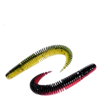 TG 6cm 3.1g 8cm 4.1g Leurre souple en plastique pour la pêche au bar, flottant en TPR, type ver, leurre artificiel nageur