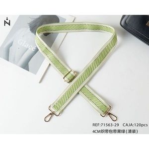 4Cm <b>Webbing</b> Strap Fruit Green Bag Belt For Handbag Accessory - Product Image 3