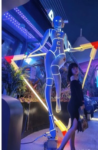 Bar Coffee Ornaments Large Resin Crafts Cartoon <strong>Statue</strong> Lighting Resin Figure <strong>Anime</strong> Character Life Size <strong>Statue</strong> - Product Image 3