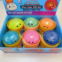 Jouet Squishy Dumpling Scintillant du Fabricant, Jouet Anti-Stress TPR, Jouet Squishy Dumpling Mystère à Presser