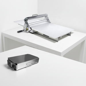 Machine à laminage manuelle en acier inoxydable à épaisseur réglable pour croissants, pains et petits pains cuits à la vapeur, pour usage en boulangerie - Product Image 6