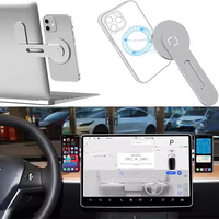 Support de téléphone magnétique réglable et fin pour ordinateur portable, clip d'extension, support universel pour téléphone portable, écran d'ordinateur