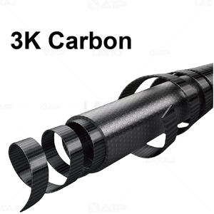Bâtons de randonnée légers en fibre de <span class=keywords><strong>carbone</strong></span> XATP OEM avec sangle de poignet réglable et bouton de verrouillage - Product Image 4