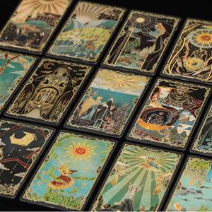 Baraja de <span class=keywords><strong>Tarot</strong></span> de espejo roto quinta edición versión simplificada, tarjeta de estilo pintado de cristal de iglesia. - Product Image 3