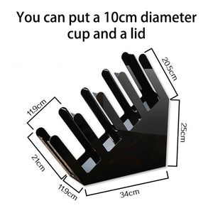 Disposable Coffee Paper Cup Holder Acrylic <strong>Mug</strong> Display <strong>Stand</strong> for Storage Rack - Product Image 2