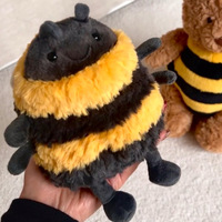 Peluche super douce Jellycat Adorable Albee Bee pour enfants, cadeau apaisant, compagnon amusant, décoration de chambre, poupée, collection Printemps