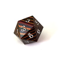 Dés polyédriques dnd personnalisés dés géants D20 dés simples en bois
