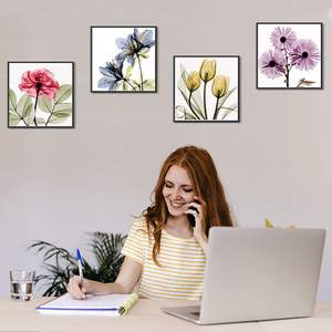 Cadeau de festival, peinture au diamant 5D aquarelle, ensembles de peinture au diamant complets, perceuse ronde, bouquet floral, artisanat pour la décoration de la fête des mères - Product Image 3